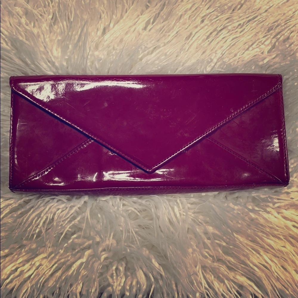 Alfani Red Patent Leather Clutch